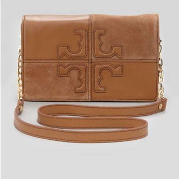 Tory Burch Handbags - Tory Burch Natalie Suede and Leather Crossbody